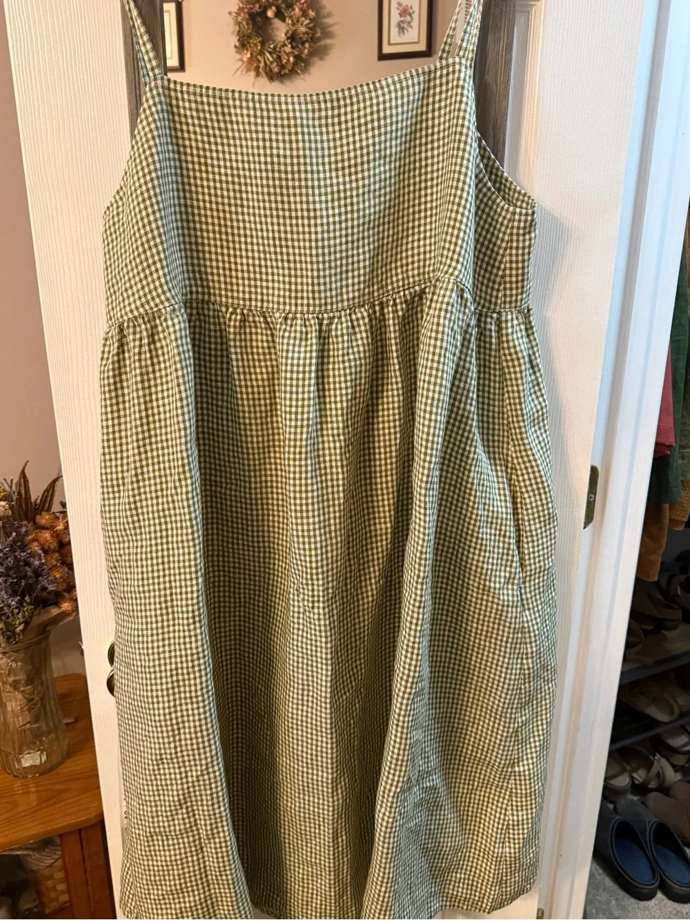 LinenFox Summer Gingham Dress - Picture 2 of 10